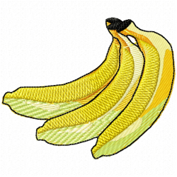 Banana Embroidery Design 4